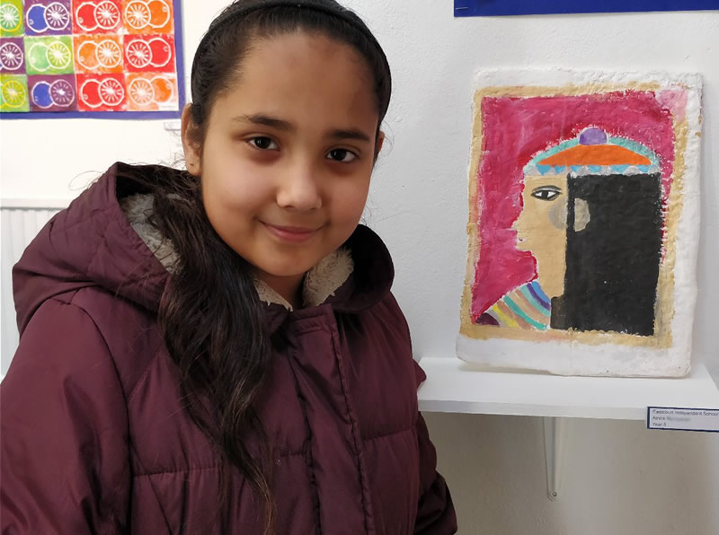 The artist and her work